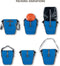 VAUDE Aqua Back Plus - Dubbele Fietstas - Waterdicht 51L - Blauw (2 stuks)