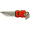 ATM Inbussleutel Set - Extra lang 1,5 - 10 mm Zeshoekig - Zwart/Oranje (9 stuks)