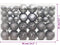 vidaXL - Kerstballen - 100 - st - 3/4/6 - cm - grijs