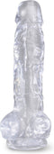 Pipedream - King Cock - Dildo met Balzak - 20,5 cm - Transparant