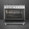 SMEG CX91GMXNLK - Gasfornuis - 90 cm - 5 kookzones - RVS