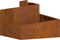 vidaXL - Tuinplanter - 60x60x50 - cm - Weerbestendig - Staalkleur