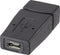 Renkforce RF-4297185 - USB 2.0 Adapter - USB A naar Micro-USB 2.0 B - Zwart