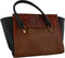 Mh Bijoux Schoudertas Dames 24 X 41 Cm Leer Zwart/bruin 2-delig