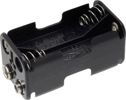 TRU COMPONENTS BH-343-2B Batterijhouder 4 AA (penlite) Drukknopaansluiting