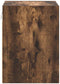 vidaXL - Garagewandkast - bewerkt - hout - gerookt - eiken