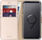Accezz Hoesje Geschikt voor Samsung Galaxy S9 Plus Hoesje Met Pasjeshouder - Accezz Wallet Softcase Bookcase - goud