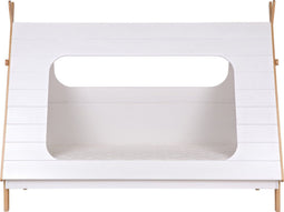 WOOOD Tipi Bed incl Lattenbodem - Grenen - Wit - 163x215x106