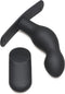 XR Brands P-Spot Plugger - Siliconen Prostaatplug met Harnas en Afstandsbediening black