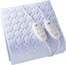 Inventum HN236I - Elektrische onderdeken - 150x150 cm - Extra warme voetzone - 3 warmtestanden - Lichtblauw