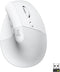 Logitech Lift - Ergonomische muis - Draadloos - 57° hoek - Wit