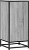 vidaXL - Dressoir - 35,5x35x76 - cm - bewerkt - hout - en - metaal - grijs - sonoma