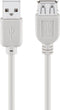 Goobay USB Verl AA 060 HiSpeed - USB A naar USB A - 0,6m Grijs