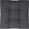 vidaXL - Palletkussen - 80x80x12 - cm - stof - zwart