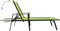 vidaXL - Ligbed - staal - en - textileen - stof - groen
