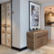Riviera Maison Rattan Opbergkist met Deksel, Dekenkist - RR Cobbl Wharf Trunk L 140x40x80 - Rattan, Mahoniehout - Bruin