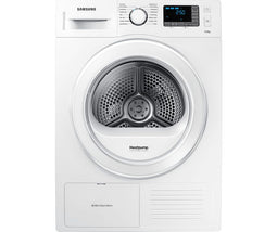 Samsung DV80F5E5HGW - Warmtepompdroger - 8 kg - Diamond Drum