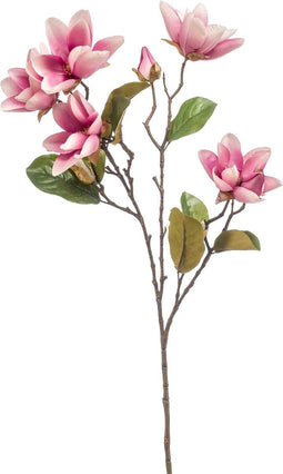 Emerald - Kunstbloem Magnolia 92cm fuchsia - Kunstplanten voor binnen