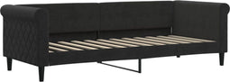 vidaXL - Slaapbank - 80x200 - cm - fluweel - zwart