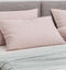 Zohome Kussensloop Lino - Kussenhoes van 50x50 cm - 1 stuk - 100% Katoen - Roze