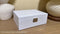 Vimora Sieradendoos - Luxe opbergdoos met 2 lagen - Faux leer - Beige
