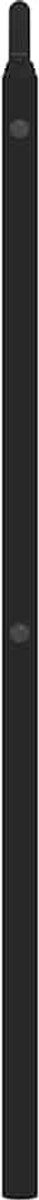 vidaXL - Hoofdbord - 193 - cm - metaal - zwart