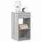vidaXL - Nachtkastjes - 2 - st - met - lade - 35x34x66,5cm - grijs - sonoma - eikenkleur
