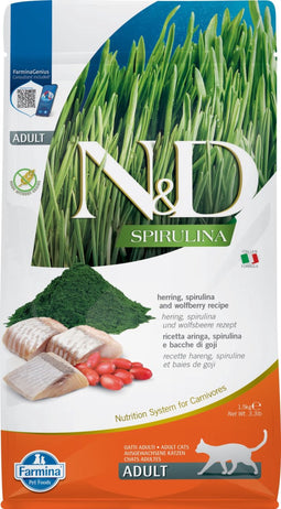N&D Spirulina kattenvoeding Haring 1,5 kg