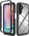 iMoshion Hoesje Geschikt voor Samsung Galaxy A25 Hoesje - iMoshion 360° Full Protective Case - Zwart / Transparant