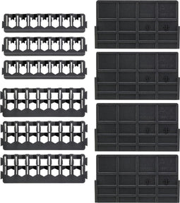 Bundel pack : tussenschotten x4 + 25 mm 7 stuks houder x3 + 57 mm 7 stuks houder x3 - DT70805-QZ