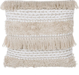 VILLUR - Sierkussen set van 2 - Lichtbeige - 45 x 45 cm - Katoen