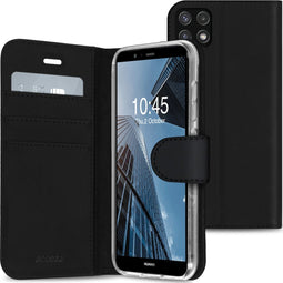 Accezz Wallet Softcase Bookcase Samsung Galaxy A22 (5G) - Kunstleer - 3 Pashouders - Zwart