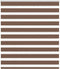 vidaXL - Zebra - rolgordijn - 135x100 - cm - stofbreedte - 130,9cm - polyester - bruin