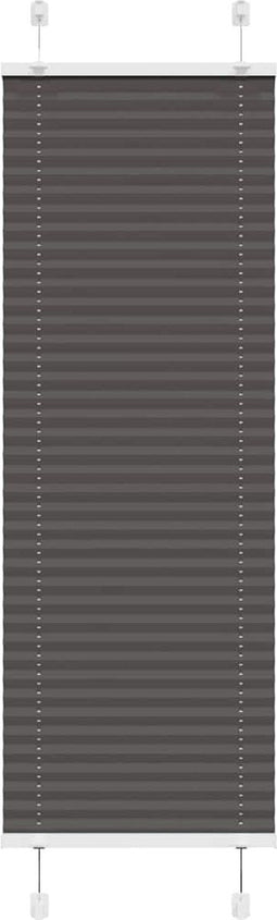 vidaXL - Plissé - rolgordijn - 45x150 - cm - stofbreedte - 44,4 - cm - polyester - zwart