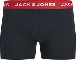 JACK&JONES - JACKYLE SOLID TRUNKS 12 PACK - Heren - Maat M - Onderbroeken Navy/ Zwart