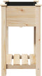 vidaXL - Tuinplantbak - met - Plank - 45x45x76 - cm - in - Massief - Vurenhout