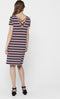 ONLBERA BACK LACE UP - Jurk - Korte mouwen - Loose fit - Lace-up detail op de rug - Stretchy stof