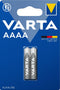 Varta Alkaline Special - AAAA (LR61) Batterijen - Kwikvrij - (2 stuks)