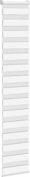 vidaXL - Zebra - rolgordijn - 50x200 - cm - stofbreedte - 45,9cm - polyester - wit