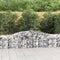 vidaXL - Schanskorven - 10 - st - gewelfd - 400x50x60/80 - cm - gegalvaniseerd - ijzer