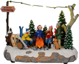 Lumineo - LED scenery l12b21h14.5 cm warm wit kerst