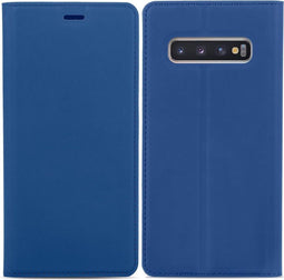 iMoshion Hoesje Geschikt voor Samsung Galaxy S10 Hoesje Met Pasjeshouder - iMoshion Slim Folio Bookcase - Donkerblauw