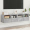 vidaXL - Tv-wandmeubels - 2 - st - 60x30x30 - cm - bewerkt - hout - betongrijs