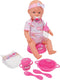 Simba New Born - Babypop - 43 cm - drink en plasfunctie - roze
