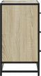 vidaXL - Wastafelkast - 80x33x60 - cm - bewerkt - hout - sonoma - eikenkleurig
