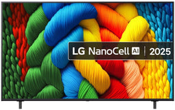 LG Nanocell NANO80 (2025) - 65" Ultra HD Smart TV - 4K HDR - Zwart