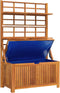 vidaXL - Opbergbox - met - latwerk - 99x50x160 - cm - massief - acaciahout