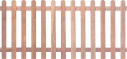 Hardhouten tuinhek recht H60xB180cm | H60xB180cm