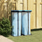 vidaXL - Vuilniszakhouders - 2 - st - 120 - L - PP - zwart - en - blauw
