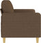vidaXL - Driezitsbank - 180 - cm - stof - bruin